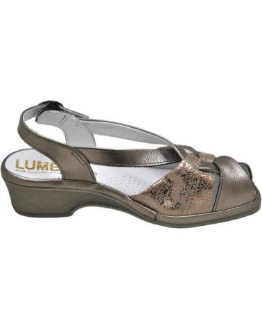 Sandalias de Mujer LUMEL 4X-487 MATE SANDALIA ANATOMICA ANCHO ESPECIAL MUY COM PERLATO COOPER 1213-1506