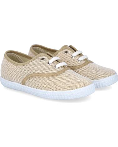 Zapatos de Niña BATILAS 576-211 ZAPATILLAS LONA NINA ORO