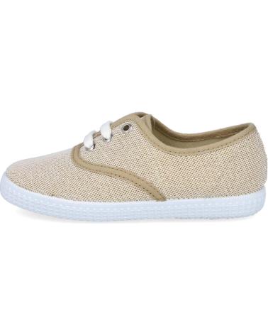 Zapatos de Niña BATILAS 576-211 ZAPATILLAS LONA NINA ORO