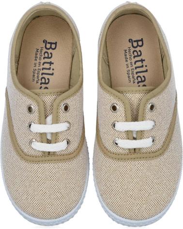Zapatos de Niña BATILAS 576-211 ZAPATILLAS LONA NINA ORO