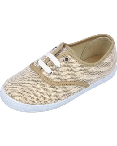 Zapatos de Niña BATILAS 576-211 ZAPATILLAS LONA NINA ORO