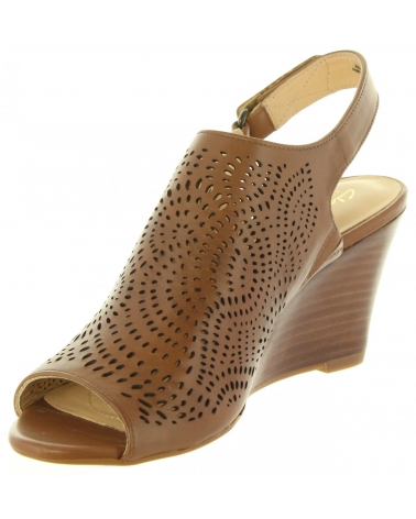 Chaussures compensées pour Femme CLARKS 26131855 RAVEN TAN LEATHER