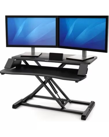 FELLOWES Soporte de Sobremesa Elevable Sit-Stand Lotus Corsivo- hasta 15kg- Negro