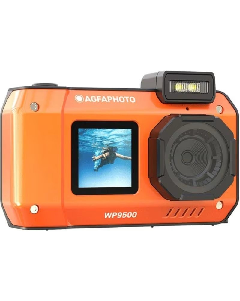 AGFAPHOTO Camara Digital Deportiva Realishot WP9500- 24MP- Naranja