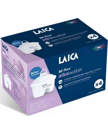 LAICA FILTRI BI-FLUX ALKA WATER K4MEU01 CONFEZIONE DA 4