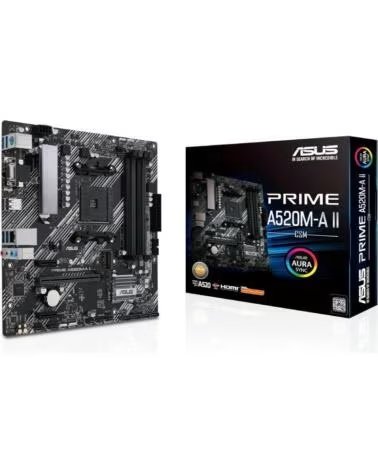 ASUS Placa Base Prime A520M-A II-CSM Socket AM4- DDR4- PCIe 3 0- Micro ATX