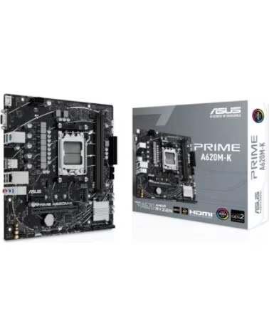 ASUS Placa Base Prime A620M-K Socket AM5- DDR5- PCIe 4 0- Micro ATX
