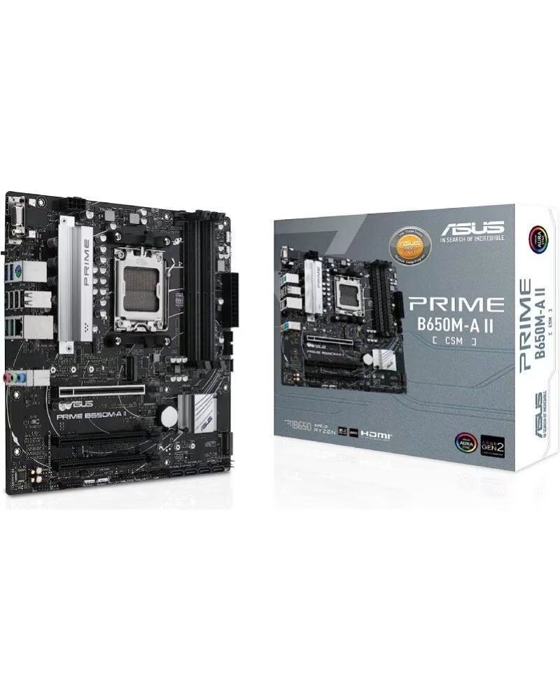 ASUS Placa Base Prime B650M-A II-CSM- Socket AM5- DDR5- PCIe 5 0- Micro ATX