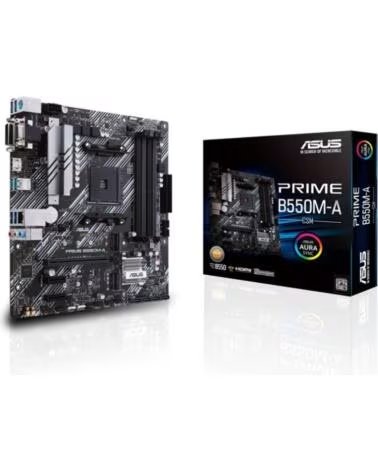 ASUS Placa Base Prime B550M-A-CSM Socket AM4- DDR4- PCIe 4 0- Micro ATX