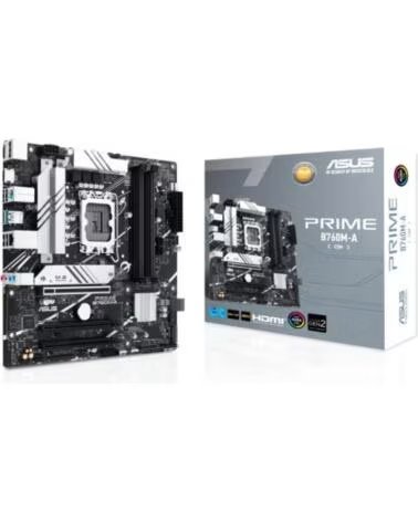 ASUS Placa Base Prime B760M-A-CSM Socket 1700- DDR5- PCIe 4 0- Micro ATX
