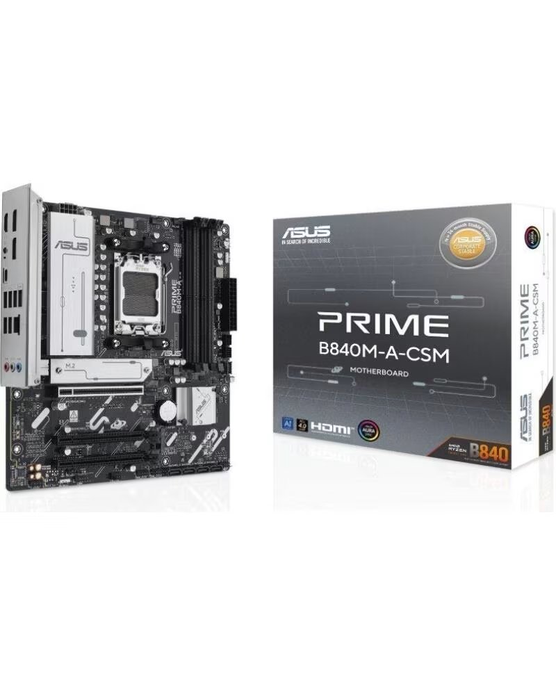 ASUS Placa Base Prime B840M-A-CSM Socket AM5- DDR5- PCIe 4 0- Micro ATX