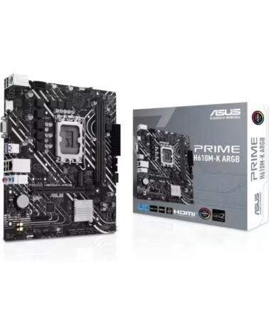 ASUS Placa Base Prime H610M-K ARGB Socket 1700- DDR5- PCIe 4 0- Micro ATX