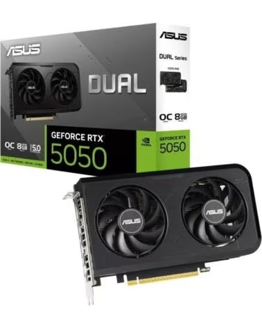 ASUS Tarjeta Grafica Dual GeForce RTX 5050 OC- 8GB GDDR6