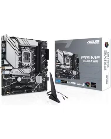 ASUS Placa Base Prime B760M-A WIFI Socket 1700- DDR5- PCIe 4 0- Micro ATX
