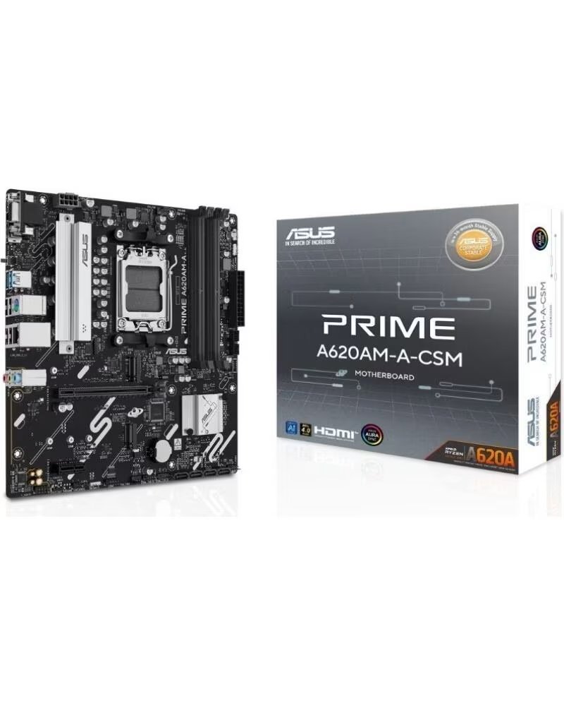 ASUS Placa Base A620AM-A-CSM Socket AM5- DDR5- PCIe 4 0- Micro ATX