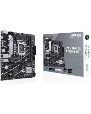 ASUS Placa Base Prime B760M-K D4 Socket 1700- DDR4- PCIe 4 0- Micro ATX