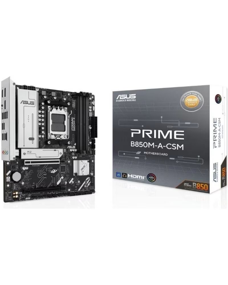 ASUS Placa Base Prime B850M-A-CSM Socket AM5- DDR5- PCIe 5 0- Micro ATX