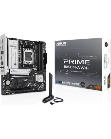 ASUS Placa Base Prime B850M-A WIFI Socket AM5- DDR5- PCIe 5 0- Micro ATX