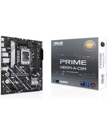 ASUS Placa Base Prime H810M-A-CSM Socket 1851- DDR5- PCIe 4 0- Micro ATX