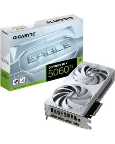 GIGABYTE TARJETA GRAFICA GEFORCE RTX 5060 TI EAGLE OC ICE 8GB GDDR7