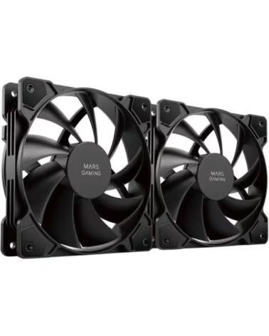 MARS GAMING Pack 2 Ventiladores MF-PWMX2- 12cm