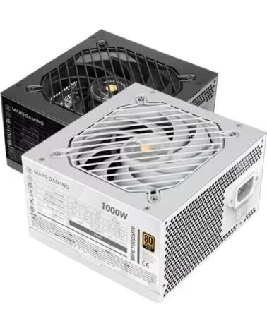 MARS GAMING Fuente de Alimentacion MPB1000SI- 1000W- Ventilador 12cm- 80 Plus Gold