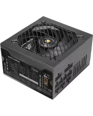 MARS GAMING Fuente de Alimentacion MPB750SIM- 750W- Ventilador 14cm- 80 Plus Bronze