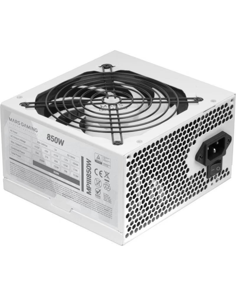 MARS GAMING Fuente de Alimentacion MPIII850W- 850W- Ventilador 12cm