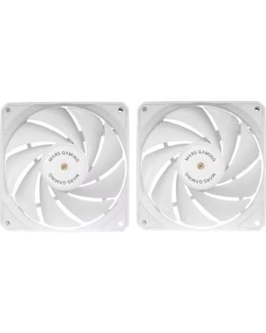 MARS GAMING Pack 2 Ventiladores MF-NCLX2- 12cm