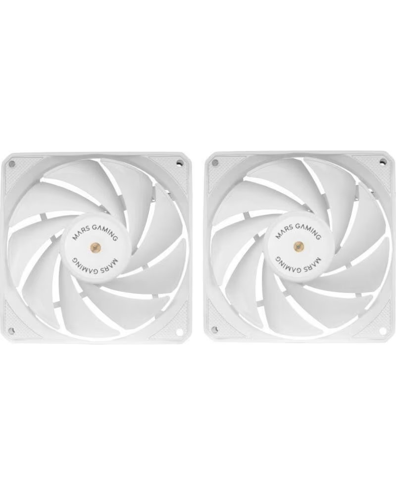 MARS GAMING Pack 2 Ventiladores MF-NCLX2- 12cm