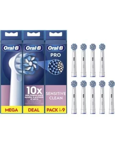 ORAL-B TESTINE DI RICAMBIO BRAUN SENSITIVE CLEAN 9 PZ