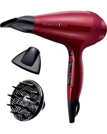 REMINGTON Secador Silk Dryer AC9096- 2400W- Ionico- Rojo