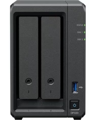 SYNOLOGY NAS ActiveProtect DP320- 2 Bahias 3 5- 2 5- 8GB DDR4- 16TB- Formato Torre