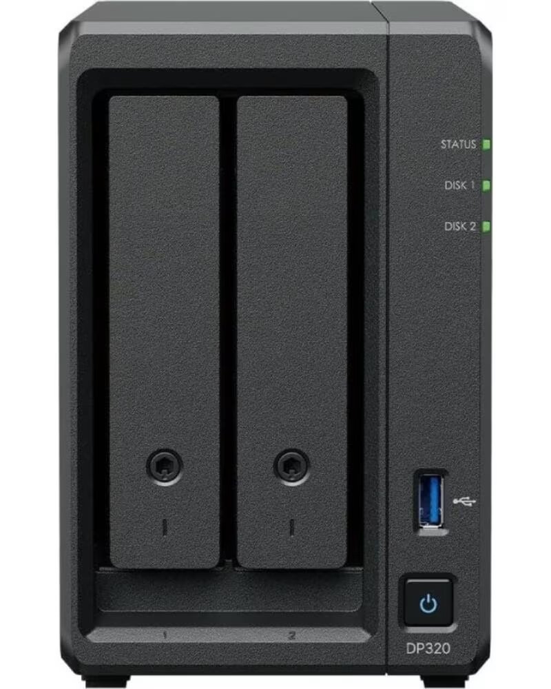 SYNOLOGY NAS ActiveProtect DP320- 2 Bahias 3 5- 2 5- 8GB DDR4- 16TB- Formato Torre