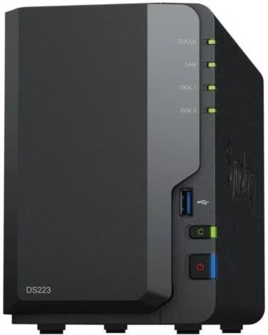 SYNOLOGY NAS Diskstation DS223- 2 Bahias 3 5- 2 5- 2GB DDR4- Formato Torre