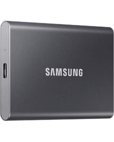 SAMSUNG Disco Externo SSD Portable T7 2TB- USB 3 2- Gris