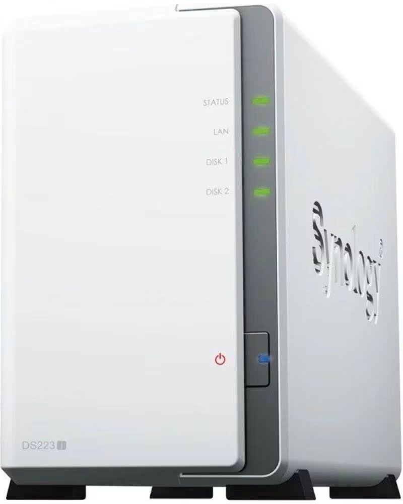 SYNOLOGY NAS Diskstation DS223J- 2 Bahias 3 5- 2 5- 1GB DDR4- Formato Torre