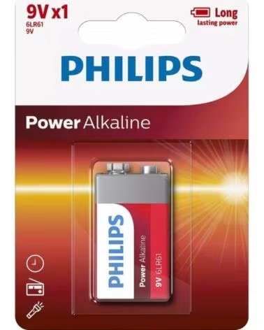 PHILIPS Pila Alcalina 6LR61P1B-10- 9V