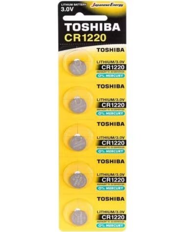 TOSHIBA Pack de 5 Pilas de Boton CR1220- 3V
