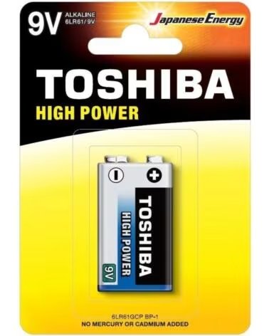 TOSHIBA Pila 9V 6LR61- 9V- Alcalina