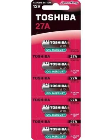 TOSHIBA Pack de 5 Pilas 12V 27A- 12V- Alcalinas