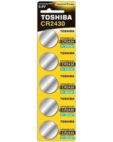 TOSHIBA Pack de 5 Pilas de Boton CR2430- 3V- Alcalinas