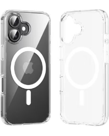 VENTION Funda Dura con Magsafe KUGT0-20- Compatible con iPhone 16 Plus- Transparente