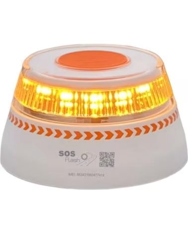 SOSFLASH LAMPADA DI EMERGENZA PER AUTO V16 CONNECTED IOT BAL-2 OMOLOGATA BASE MAGNETICA GEOLOCALIZZABILE