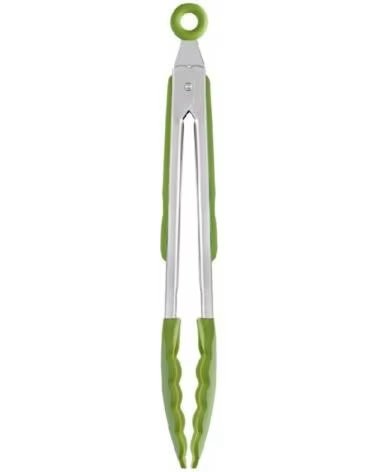 PINCE DE CUISINE BRA PRIOR A197004 SILICONE ET ACIER INOXYDABLE VERTE