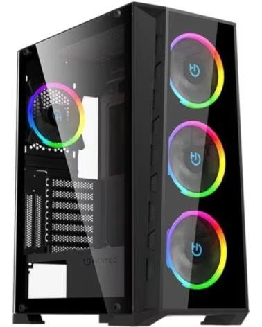 HIDITEC Caja Gaming Semitorre MH12 GLASS