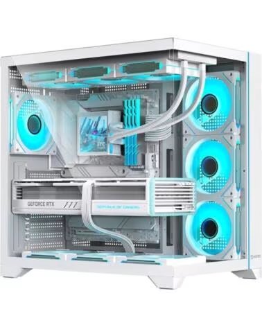 HIDITEC Caja Gaming Semitorre H3 Pro-- Blanca