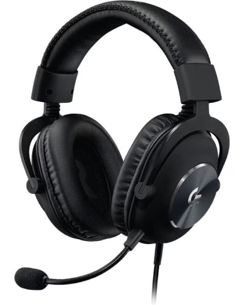 LOGITECH Auriculares Gaming con Microfono G Pro X- Jack 3 5- USB- Negros