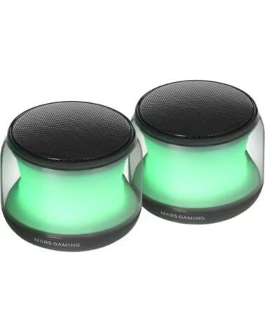 MARS GAMING Altavoces con Bluetooth MS-AURA- 15W- 2 0- Negros