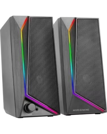 MARS GAMING Altavoces MS72- 15W- 2 0- Negros
